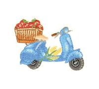 MDC Ecusson thermocollant d'automne Vespa Fruits 5cm x 4cm
