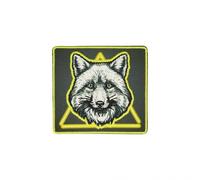 MDC Ecusson thermocollant Fluo Renard 6cm x 5cm