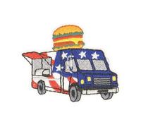 mdc Ecusson thermocollant Food Truck Hamburger 4,5cm x 4cm