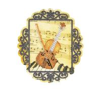 MDC Ecusson thermocollant Vintage Violon 6cm x 5cm