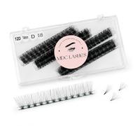 MDC LASHES Promade Fan Extensions de cils pré-faites avec 1 000 compartiments, volume 5D-20D, courbure C/CC/D, longueur 10 à 18 mm, épaisseur 0,05/0,07 mm, épaisseur 0,05/0,07 mm, noir