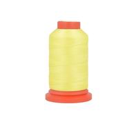 MDC Lot de 3 bobines Fil Mousse Polyester 1000m fabriqué en France pour surjeteuse Jaune Vert