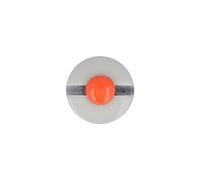 MDC Lot de 6 Boutons béret Marin 15mm Blanc/Rouge