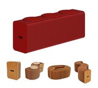 MDDKOP Fauteuil Accordéon Pliable en Papier, Polyvalent, Peut Servir De Table Basse, De Tabouret À Langer Et De Banc, pour Répondre À Vos Différents Besoins(Rouge,150x30x28cm+3Cush)