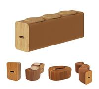 MDDKOP Fauteuil Accordéon Pliable en Papier, Polyvalent, Peut Servir De Table Basse, De Tabouret À Langer Et De Banc, pour Répondre À Vos Différents Besoins(Marron,150x30x42cm+3Cush)