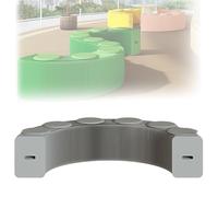 MDDKOP Tabouret Canapé en Papier Kraft Pliable Accordéon Banc Extensible, Table Basse et Chaise à Langer Polyvalent avec Coussin pour Cuisine, Salon, Salle à Manger(Gray,300x28x38cm+6Cush)