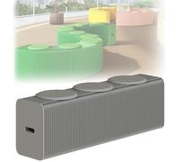 MDDKOP Tabouret Canapé en Papier Kraft Pliable Accordéon Banc Extensible, Table Basse et Chaise à Langer Polyvalent avec Coussin pour Cuisine, Salon, Salle à Manger(Gray,150x28x38cm+3Cush)