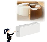 MDDKOP Tabouret en Papier Kraft Pliable en accordéon 3/6 Places, Chaise canapé télescopique Facile à Ranger et à Transporter, Tabouret Relaxant Polyvalent(Blanc,150x30x42cm+3Cush)