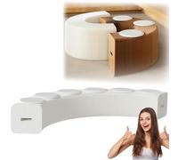 MDDKOP Tabouret en Papier Kraft Pliable en accordéon 3/6 Places, Chaise canapé télescopique Facile à Ranger et à Transporter, Tabouret Relaxant Polyvalent(Blanc,300x30x42cm+6Cush)