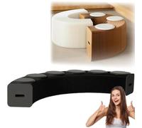 MDDKOP Tabouret en Papier Kraft Pliable en accordéon 3/6 Places, Chaise canapé télescopique Facile à Ranger et à Transporter, Tabouret Relaxant Polyvalent(Noir,300x30x42cm+6Cush)