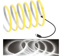 MDee DC 5V Type C COB Ruban LED Blanc Chaud 3000K 320LED/M 11W/M Luminescence Uniforme CRI 93+ Haute Luminosité Non étanche Découpable Bande LED pour Maison Chambre Cuisine Décorer(1m,6000K)