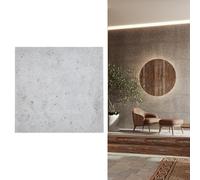 MDEKOR Panneaux muraux Béton 50x50 cm | Revêtement mural XPS 3D en aspect béton | 16 pièces = 4 m² Gris Clair | Panneaux de 4,5 mm d’épaisseur | Plaques décoratives en polystyrène pour intérieurs