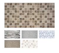 MDEKOR Revêtement mural en PVC 48,5 x 96 cm - Panneaux muraux 3D pour cuisine, salle de bain et plus - Facile à coller et à nettoyer - Panneaux décoratifs pour décoration murale intérieure
