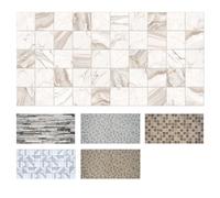 MDEKOR Revêtement mural en PVC 48,5 x 96 cm - Panneaux muraux 3D pour cuisine, salle de bain et plus - Facile à coller et à nettoyer - Panneaux décoratifs pour décoration murale intérieure