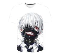 MDEM 2024 Style D'été Anime Tokyo Ghoul T-Shirt Hommes Femmes Enfants Dessus Frais Garçon Fille Enfants 3D T-Shirt Mode T-Shirts Occasionnels Dessus Frais-style8||XXS
