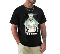 MDEM Dr. Stone Senku Japan Anime T - Shirt Garçon Blanc Vintage Vêtements À Séchage Rapide Hommes T - Shirt Graphique-color8||M
