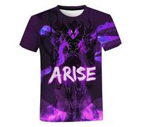 MDEM Été Solo Niveau Anime Manga 3D Imprimé T-Shirt Vêtements De Rue Homme Femme Décontracté Mode Surdimensionné Col Rond T-Shirt Enfants T-style5||XS