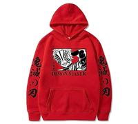 MDEM Japonais Anime Démon Tueur Harajuku Akaza Manga Sweats À Capuche Gothique Dessin Animé Hommes Hiver À Manches Longues Sweats À Capuche Streetwear-style2||XL