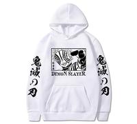 MDEM Japonais Anime Démon Tueur Harajuku Akaza Manga Sweats À Capuche Gothique Dessin Animé Hommes Hiver À Manches Longues Sweats À Capuche Streetwear-style1||XXL