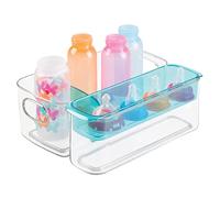 mDesign boîte de Rangement pour Accessoires de bébés - comme boîte de Rangement pour la Chambre d’Enfant ou la Cuisine - boîte de Stockage pour Aliments pour bébés