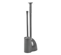 mDesign Déboucheur et Brosse WC - Accessoires Essentiels de Salle de Bain - Déboucheur élégant et Brosse WC - Gris Ardoise