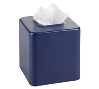 mDesign Housse de boîte à mouchoirs pour Salle de Bain - Bleu Marine Mat