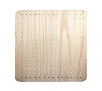 Mdf Board Plaqué, Nature, 40x40x2,5cm, Y Compris Suspension