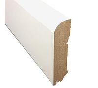 MDF Classic plinthes Blanc Forme droite/H : 96 x T : 18 x L : 2700 mm