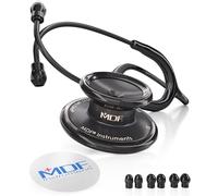 MDF Instruments - MD One - Stéthoscope - Pavillon Double - Acier Inoxydable - Noir BlackOut (MDF777BO)