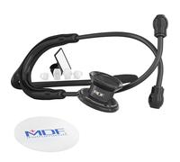 MDF Instruments - MD One - Stéthoscope Pédiatrique - Pavillon Double - Acier Inoxydable - Noir BlackOut (MDF777C-BO)