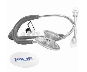 MDF Instruments (MDF747XP12) Deluxe - Stéthoscope Léger - Pavillon Double - Gris