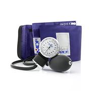 MDF Instruments, tensiomètre anéroïde professionnel haut de gamme Calibra, tensiomètre avec brassard pour adulte et étui de transport, cadran blanc, brassard violet, MDF808M08