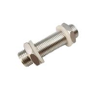 MDFCWJATHI 1/8" BSPP Male Full Thread 304 Stainless Steel Water Tank Nipple Pipe Fitting Connector Coupler (Length 40mm) MDFCWJATHI