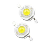 MDFCWJATHI 1pc 5W Four Core Lights 6-7V White LED Lamp Bead Pure Copper Stent For DIY Flashlight lamp bead Plant lamp bead