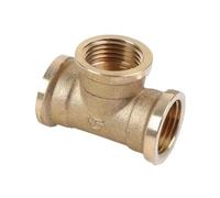MDFCWJATHI 1Pc Pneumatic Brass Pipe fitting Male-Female Thread conversion 1/8" 1/4" 3/8" Tee Type copper water oil gas (1l8 M-M-F) MDFCWJATHI