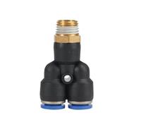 MDFCWJATHI 1Pcs Pneumatic Air Connector Fitting PX 4mm 6mm 8mm Thread M5 1/8" 1/4 3/8 1/2" Straight Hose Fittings Pipe Quick Connectors(6-01 (6mm-1l8)) MDFCWJATHI