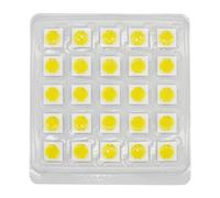 MDFCWJATHI 25pcs 12w 15w 20w 30w 50w LED Chip AC220V Ceramic 19x19MM Plant Grow Bulb Emitting Diode Light Plant Light Spotlight DIY(White 6500K,30W 220V)