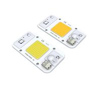 MDFCWJATHI 2pcs AC 220V No Welding LED COB CHIP 20W 30W 50W Cold White Warm White Light Emitting Diode LED Matrix(Warm White,220V_20W)