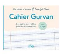 MDI Mes cahiers d'écriture Cahier Gurvan 3mm Anne-Gaël Tissot (Auteur)