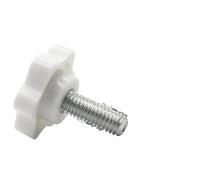 Mdingbao-Boulons à Six pans M4 M5 M6 M8 M10 Jaune/Blanc Forme d'étoile Fil poignée de Serrage Boulon bakélite Bouton à Main vis de Serrage Plastique Acier, Forte résistance à l’Usure (Color : 20mm (1