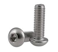 Mdingbao-Boulons à Six pans Vis à Six pans Creux à tête cylindrique M3 M4 M5 M6, boulons Allen à tête Demi-Ronde en Acier Inoxydable 316, Forte résistance à l’Usure (Color : 30 Mm, Size : M6(5pcs))