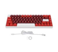 MDKSOUITY Clavier mécanique à 68 Touches, Clavier mécanique de Jeu à 60 pour Cent avec Interrupteur Rouge, Clavier Filaire Type C rétroéclairé RGB pour Ordinateur avec Port USB, Design compa