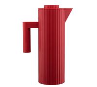 Alessi Plissé MDL12 R - Carafe Isotherme Design, Verre Thermique Intérieur à Double Paroi, en Résine Thermoplastique, 100 cl, Rouge