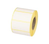 MDlabels Lot de 1000 étiquettes thermiques blanches en rouleau - 60 x 30 mm - Adhésif permanent, pour codes-barres, étiquettes adhésives blanches pour étiquetage
