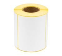 MDlabels Lot de 3000 étiquettes thermiques blanches sur rouleau 100 x 60 mm - Adhésif permanent, pour codes-barres, étiquettes adhésives blanches pour étiquetage