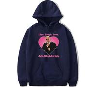 MDMLK Pitbull Party After Dark Tour 2025 Homme Et Femme Ras du Cou, Manches Longues, Capuche De Casual Street Fashion,Bleu,XS