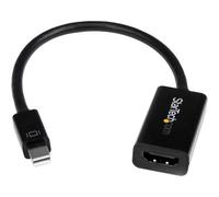 StarTech.com Adaptateur actif Mini DisplayPort 1.2 vers HDMI 4K pour Utrabook / PC portable compatible Mini DP - M/F - Noir
