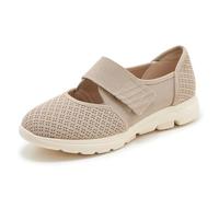 Mdrcg Chaussures de Marche Mary Jane pour Femme en Maille Respirante, Baskets légères à Enfiler, Chaussures Plates Confortables et décontractées pour Femmes âgées.,Flesh,35 EU