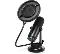 Mdrill One Studio Kit Microphone Professionnel Usb Sur Pied Pour Gaming, Streaming, Youtube, Asmr, Pc, Podcast Micro Gamer Cardioïde Omnidirectionnel 3 Condensateurs 48 Khz 16 Bit