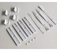 MDS 481231019131 484000000857 Lot de 4 charnières de porte pour réfrigérateur Bauknecht Whirlpool